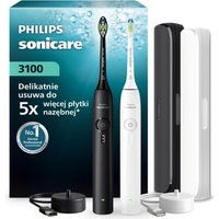 Philips Sonicare Spazzolino sonico HX4072/73 bianco + nero (doppio pacco)