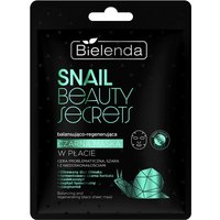 Bielenda Snail Beauty Secrets Maschera Nera Bilanciante Rigenerante in Tessuto