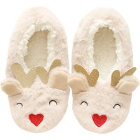 Life Pantofole motivo Renne, naso a cuore, taglia 35-38