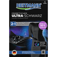 Heitmann Salviette Rinnovatrici del Nero 6 pz.
