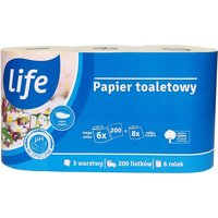 Life Carta igienica 6 pz. x 200