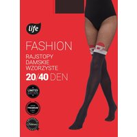 Life Collant Donna con Motivo Babbo Natale, Taglia 3