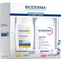 Bioderma Set: fluido protettivo Photoderm XDefense SPF 50+ + acqua micellare Sensibio H2O