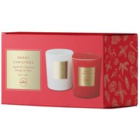 Aroma Home Merry Christmas Set Regalo 2 Candele Profumate 280 g