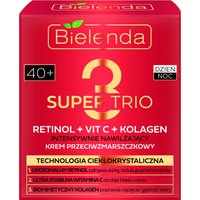 Bielenda Super Trio (Retinolo + Vit C + Collagene) Crema Antirughe 40+ Giorno/Notte 50 ml