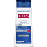 Bioblas Shampoo Erboristico Anticaduta con Balsamo Antiforfora Zinco + Mentolo 360 ml