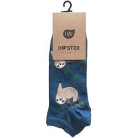 Life Calzini alla Caviglia in Cotone Hipster Motivo Bradipo Mis. 35-38