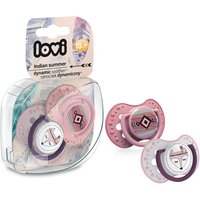 Lovi Ciuccio in Silicone Dinamico Indian Summer Girl 18M+ 2 pz