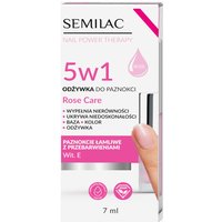 Semilac Trattamento per Unghie Nail Power Therapy 5in1, Rose Care
