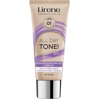 Lirene All Day Tone Fondotinta adattante + siero, Light
