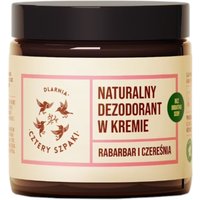 Mydlarnia Cztery Szpaki Deodorante Naturale in Crema, Rabarbaro e Ciliegia