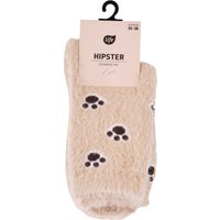 Life Calzini Donna Hipster in Pile, fantasia Zampette Cani, misura 35-38