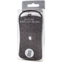 Life Spazzola in Silicone per Massaggio 2in1, Nera