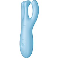 Satisfyer Massaggiatore Threesome 4 Connect App Blue - massaggiatore intimo