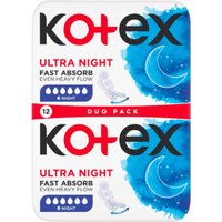 Kotex Ultra Overnight Assorbenti 12 pezzi