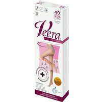 Veera Gambaletti a Compressione Graduata 40 Den Colore Caramello, Taglia 1/2