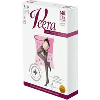 Veera Calze autoreggenti a compressione 140 DEN, Colore Noce, Taglia 5