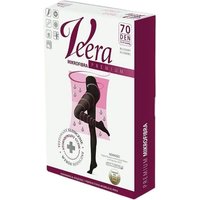 Veera Collant a Compressione Graduata 70 DEN, Microfibra, Colore Nero, Taglia 1