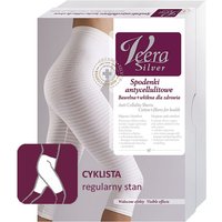 Veera Silver Pantaloncini Anticellulite Modello Ciclista a Vita Alta, Taglia XL