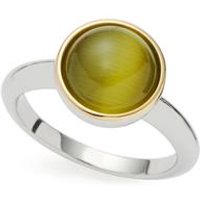 🦚 Ring Annika aus Edelstahl mit Catseye-Cabochon 🦚 Ring Annika aus Edelstahl mit Catseye-Cabochon