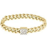 🦚 Vergoldetes Panzerarmband Caly aus Edelstahl für Damen 🦚 Vergoldetes Panzerarmband Caly aus Edelstahl für Damen