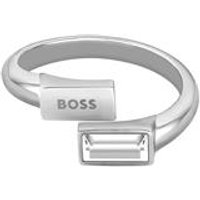 🦚 Offener Ring Clia für Damen aus Edelstahl mit Kristall 🦚 Offener Ring Clia für Damen aus Edelstahl mit Kristall