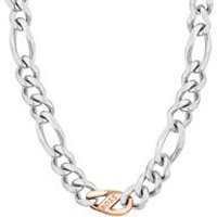 🦚 Figarokette Rian für Herren aus Edelstahl, bicolor 🦚 Figarokette Rian für Herren aus Edelstahl, bicolor