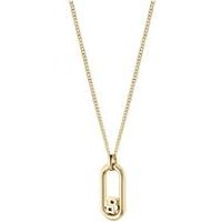 🦚 Damenkette Double B aus Edelstahl mit Anhänger, IP Gold 🦚 Damenkette Double B aus Edelstahl mit Anhänger, IP Gold