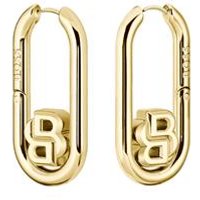 🦚 Damen Ohrringe Double B aus Edelstahl, vergoldet 🦚 Damen Ohrringe Double B aus Edelstahl, vergoldet