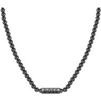 🦚 Kugelkette für Herren Sphere Metal, Edelstahl, schwarz 🦚 Kugelkette für Herren Sphere Metal, Edelstahl, schwarz