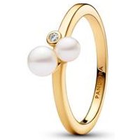 🦚 Timeless Ring für Damen mit Perlen, Zirkonia, IP Gold 🦚 Timeless Ring für Damen mit Perlen, Zirkonia, IP Gold