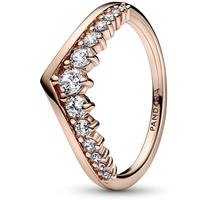 🦚 Wishbone Ring für Damen, rosé mit Zirkonia 🦚 Wishbone Ring für Damen, rosé mit Zirkonia