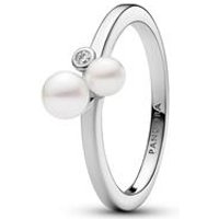 🦚 Damenring aus Sterlingsilber mit Perlen und Zirkonia 🦚 Damenring aus Sterlingsilber mit Perlen und Zirkonia