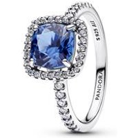 🦚 Timeless Halo-Ring für Damen, Sterlingsilber, Zirkonia 🦚 Timeless Halo-Ring für Damen, Sterlingsilber, Zirkonia