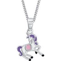🦚 Kinderkette mit Einhorn Anhänger Rosalie 925er Silber 🦚 Kinderkette mit Einhorn Anhänger Rosalie 925er Silber