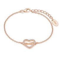 🦚 Herzarmband Infinity für Damen aus Sterlingsilber, rosé 🦚 Herzarmband Infinity für Damen aus Sterlingsilber, rosé