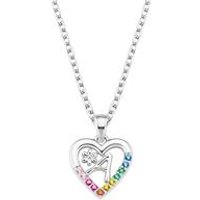 🦚 Herzkette für Mädchen aus Sterlingsilber mit Zirkonia 🦚 Herzkette für Mädchen aus Sterlingsilber mit Zirkonia
