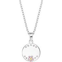 🦚 Mädchen Kette Blume aus Sterlingsilber, gravierbar 🦚 Mädchen Kette Blume aus Sterlingsilber, gravierbar