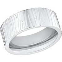 🦚 Damen Gravurring aus Edelstahl mit gestreiftem Muster 🦚 Damen Gravurring aus Edelstahl mit gestreiftem Muster