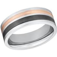 🦚 Ring für Herren aus Edelstahl, tricolor, gravierbar 🦚 Ring für Herren aus Edelstahl, tricolor, gravierbar