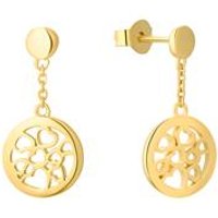 🦚 Ohrstecker Herz für Damen aus 925er Silber, IP Gold 🦚 Ohrstecker Herz für Damen aus 925er Silber, IP Gold