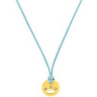 🦚 Textilkette für Mädchen mit Edelstahlanhänger, IP Gold 🦚 Textilkette für Mädchen mit Edelstahlanhänger, IP Gold