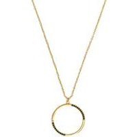 🦚 Damenkette Kreis aus 925er Silber, Zirkonia, IP Gold 🦚 Damenkette Kreis aus 925er Silber, Zirkonia, IP Gold