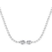 🦚 Damenkette Infinity aus Sterlingsilber mit Zirkonia 🦚 Damenkette Infinity aus Sterlingsilber mit Zirkonia