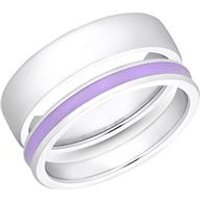 🦚 Zweiteiliges Ringset für Damen, Edelstahl, gravierbar 🦚 Zweiteiliges Ringset für Damen, Edelstahl, gravierbar