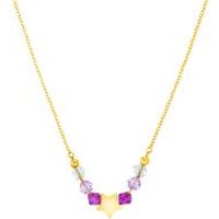 🦚 Mädchen Gravurkette, Edelstahl, Schmuckperlen, IP Gold 🦚 Mädchen Gravurkette, Edelstahl, Schmuckperlen, IP Gold