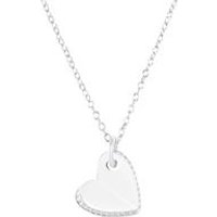 🦚 Kette mit Herzanhänger aus Sterlingsilber, Zirkonia 🦚 Kette mit Herzanhänger aus Sterlingsilber, Zirkonia