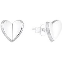 🦚 Herz Ohrstecker für Damen aus 925er Silber mit Zirkonia 🦚 Herz Ohrstecker für Damen aus 925er Silber mit Zirkonia