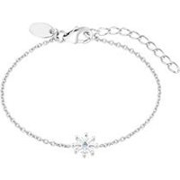 🦚 Schneeflocke Mädchen Armband, 925er Silber, rhodiniert 🦚 Schneeflocke Mädchen Armband, 925er Silber, rhodiniert