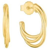 🦚 Damen Creolen aus Sterlingsilber, vergoldet 🦚 Damen Creolen aus Sterlingsilber, vergoldet